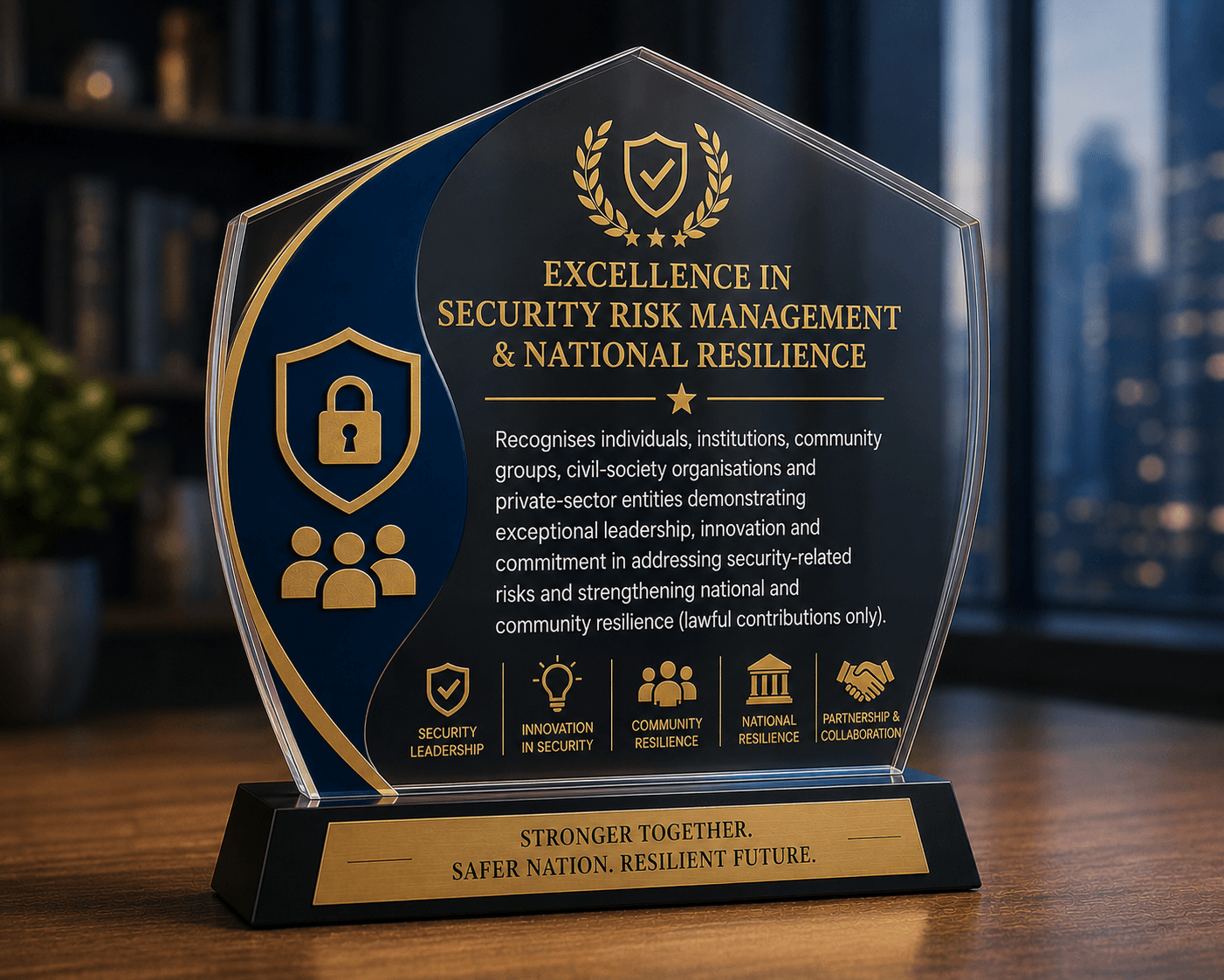 Excellence in Security Risk Management & National Resilience